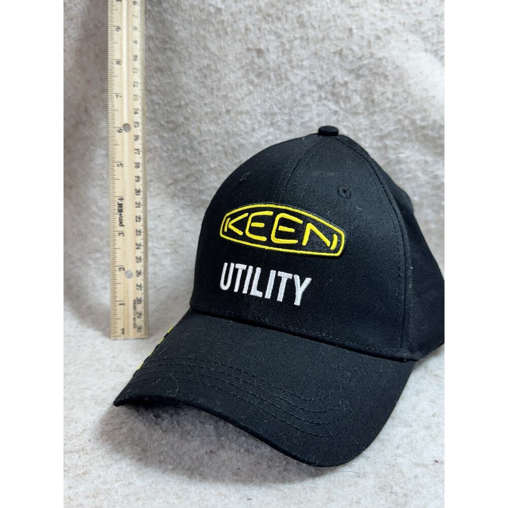 Vintage Keen Utility Black & Yellow Embroidered Logo Flex Fit Hat